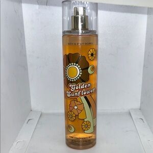 Bath & Body Works Golden Sunflower Fine Fragrance Mist - warm orange and yellow